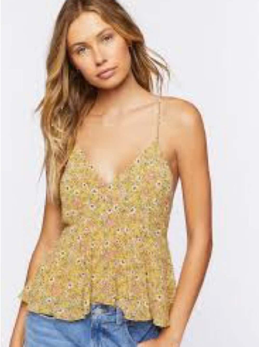 NWT Forever 21 Floral Cami Tank Top S